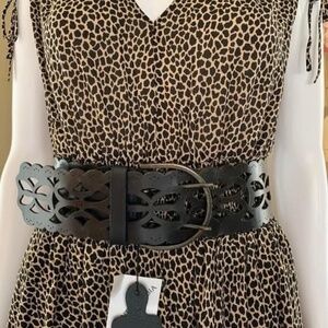 Punto Fibbia Leather Belt